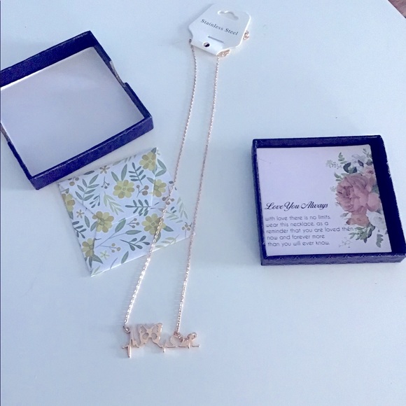 ❤️ ‘Love You Always’ Necklace with Love note card inside New In Box - Picture 2 of 2